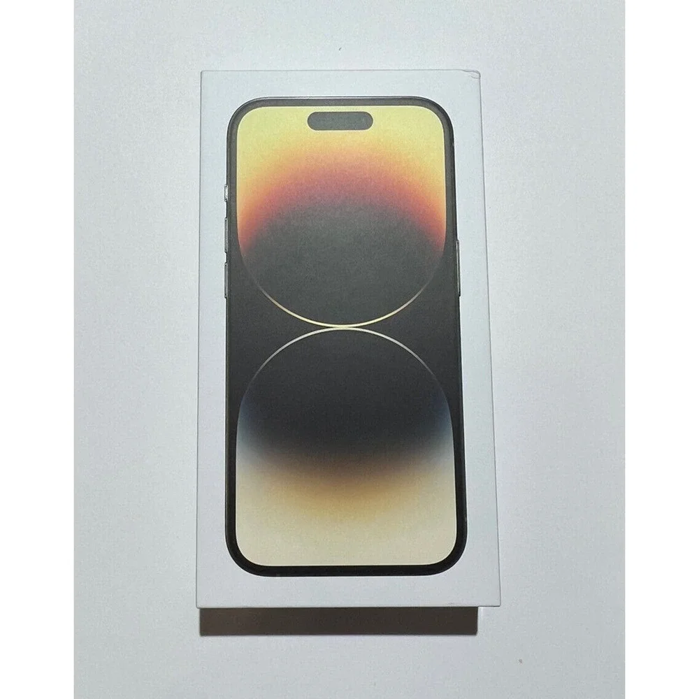 Apple iPhone 14 Pro Gold 128GB Empty BOX ONLY with Stickers No Phone